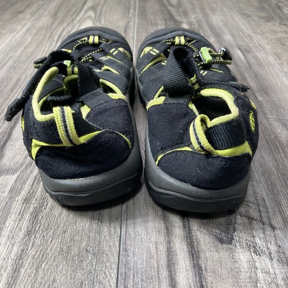 Keen Newport h2 Hiking Black Neon Green Water Hiking Outdoor Sandals Mens Size 6 - Picture 4 of 6